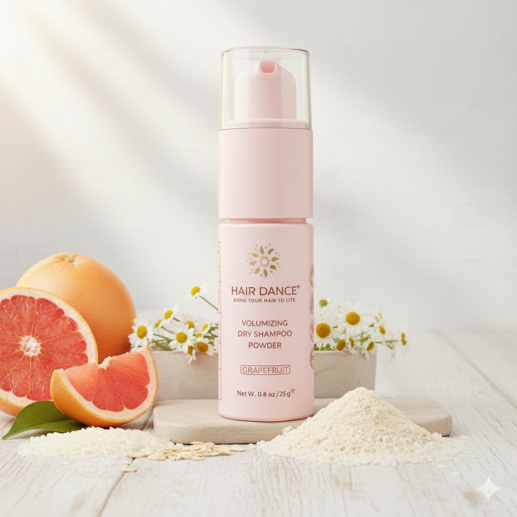 Grapefruit Dry Shampoo Powder (Non-Aerosol Spray) | Natural & Organic Ingredients | Made in USA