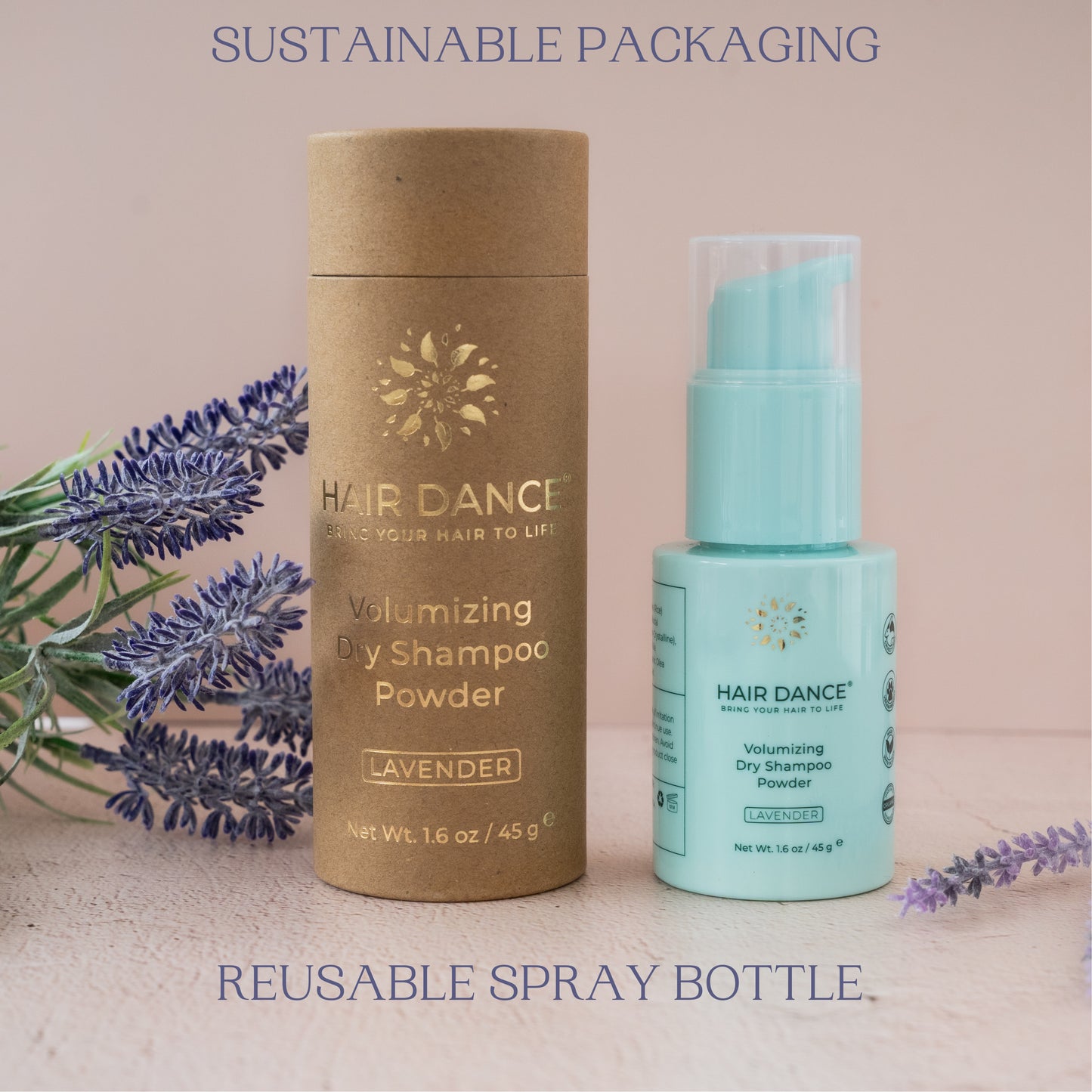 Dry Shampoo Powder (Non-Aerosol Spray) | Natural & Organic Ingredients | Made in USA