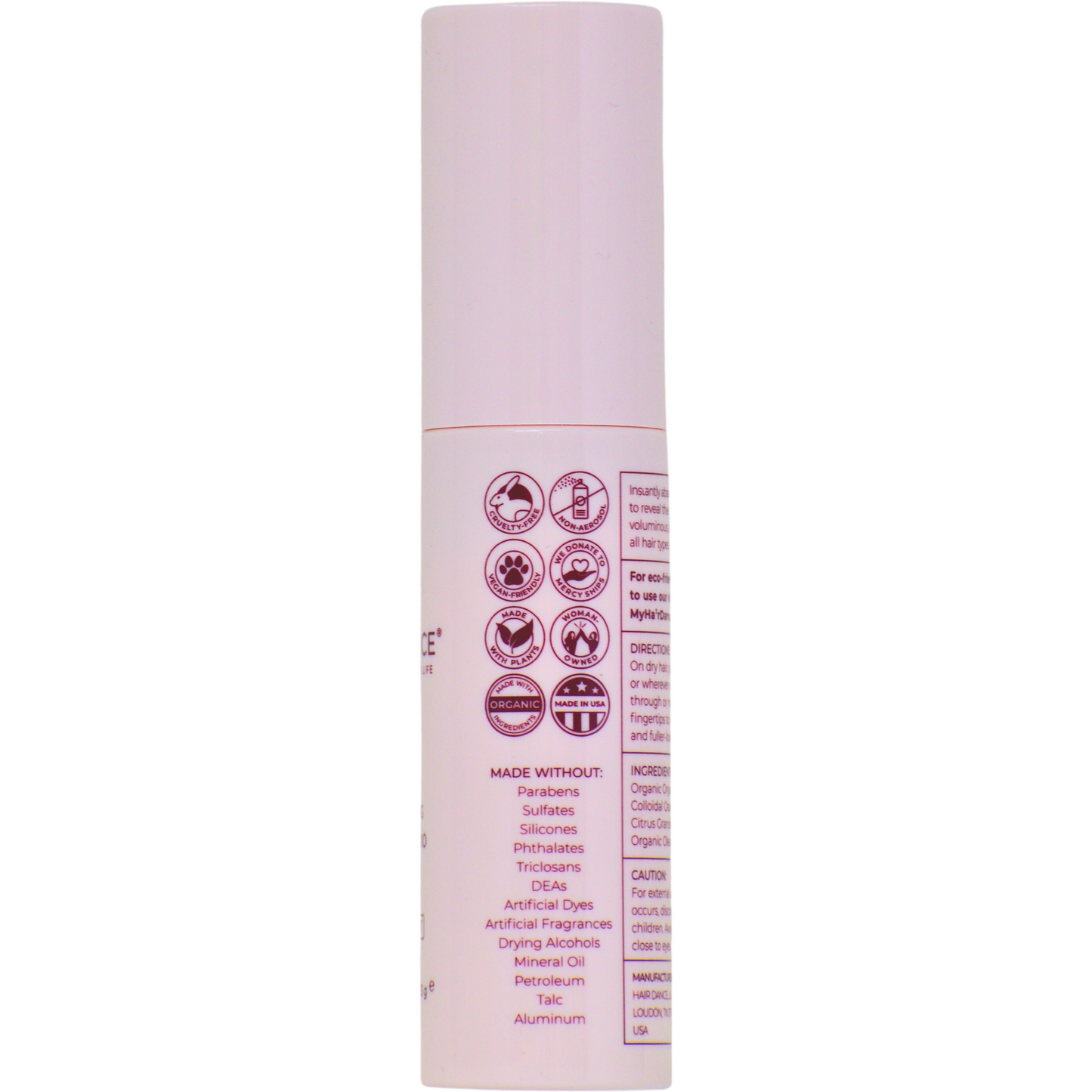 Grapefruit Dry Shampoo Powder (Non-Aerosol Spray) | Natural & Organic Ingredients | Made in USA