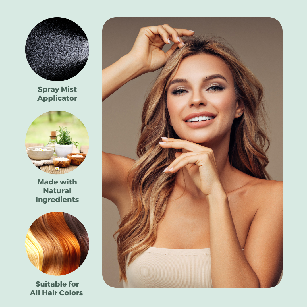 Travel Dry Shampoo Powder (Non-Aerosol Spray) | Natural & Organic Ingredients | Made in USA