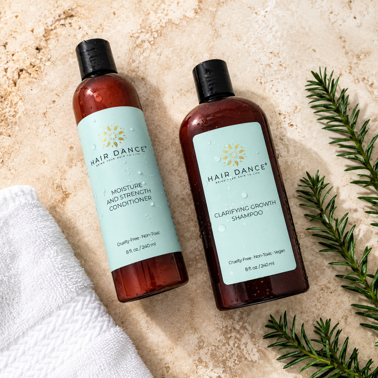 Clarifying Growth Shampoo & Strengthening Growth Conditioner Set Hair Dance