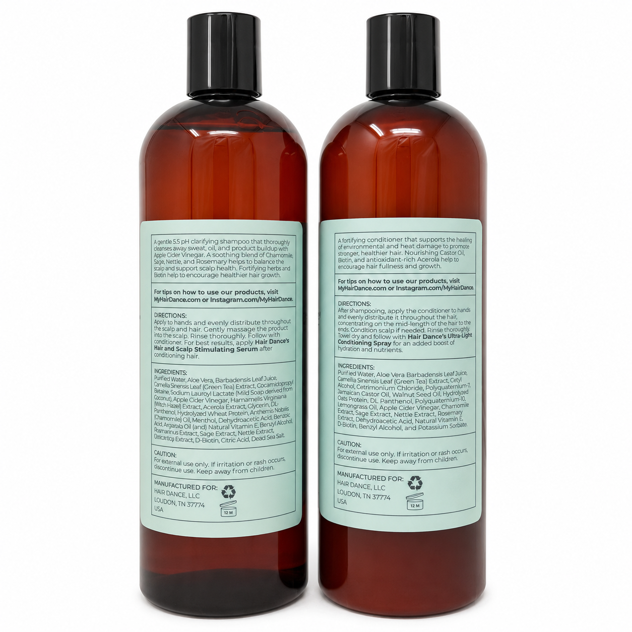 Clarifying Growth Shampoo & Strengthening Growth Conditioner Set Hair Dance