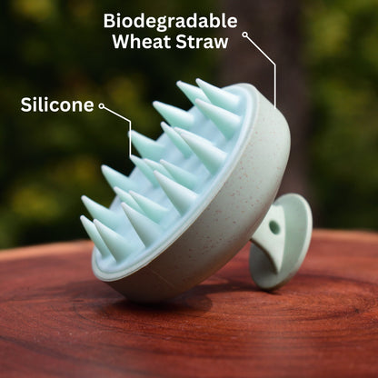 Stimulating Growth Scalp Massager made with Biodegradable Wheat Straw